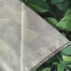 Green Leaves Backdrop - Nature Greenery Polyester Photography Background for Birthday Wedding Decor Soft Fabric Wall Banner | Baby Shower, Safari, Dinosaur Theme Photo Booth(10x8ft) - Image 5