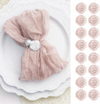 100 Pack Dusty Pink Cloth Napkins 21x21 Inches Dusty Pink Cheesecloth Napkins Set of 100 Washable Dinner Table Napkins for Wedding Bridal Baby Shower Party Rustic Boho Cotton Gauze Party Table Decor by FoliafeelHome