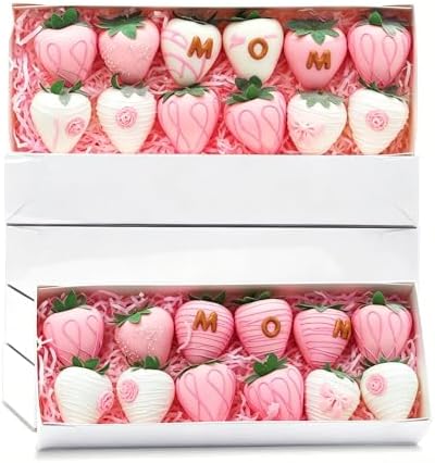 XINHPKGG 50Pcs 12x4.5x2 Inch Chocolate Strawberries Boxes for Wedding Party by XINHPKGG
