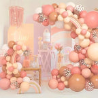 Bazen Half Balloon Arch Stand 7.5FT&6.2FT Wedding Arch Stand with Base Gold - Image 3
