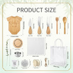 81Pcs Baby Shower Prizes for Game Winners，6 Sets Cheese Board (Bodysuit) - Image 3