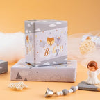 WRAPAHOLIC Jumbo Reversible Baby Shower Wrapping Paper - 30 Inch x 100 Feet Jumbo Roll - Grey Animal Design Neutral Baby Shower, Boys Girls Kids Birthday - Image 6