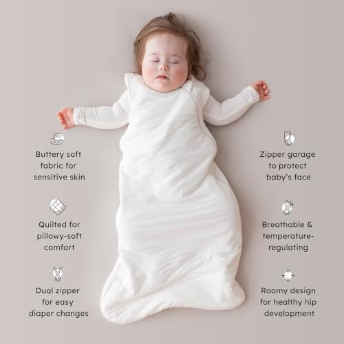 KYTE BABY Sleep Bag 1.0 TOG, Rayon Made From Bamboo Wearable Blanket, Dual Zipper For Infants And Toddlers Nursery Essentials - Image 3