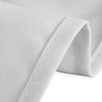 LTC LINENS 10 Pack Rectangular Tablecloths Silver 70 x 120 Inch for 6 or 8 ft Rectangle Banquet Tables with Half-Drop - Stain and Wrinkle Resistant Polyester Cloth Table Covers for Wedding, Party - Image 4