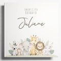 Baby Shower Guest Book – Personalized Hardcover Memory Book with Blank Pages (80 pages/40 sheets) by Custom