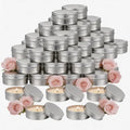 100 Pcs 1 Oz Mini Rose Scented Soy Candle Set, Bulk Wedding Favors for Guests, Party Favors & Gifts, Perfect for Wedding, Birthday, Home Decor & Event Supplies by Trxvxo