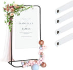 Adjustable Sign Holder, Heavy‑Duty Easel Stand, Wedding Sign Stand forWedding, Birthday, Baby Shower Events(Black M ) - Image 6
