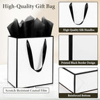 Addblu 50 Pack Bulk Luxury Gift Bags with Handles & 50 Tissue Papers - Image 2