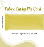 65 Yard Organza Fabric 44" Wide for Wedding Event Décor - Yellow - Image 2