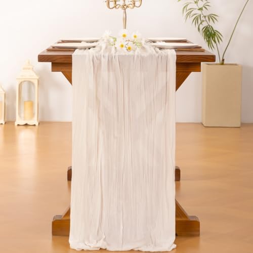 15 Pack Cheesecloth Table Runner Fall Boho Gauze Wedding Party Home Decor - Image 4