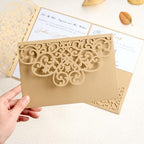 Personalized Wedding Invitations Gold Laser Cut Invitation Kit - Image 2