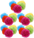 ibasenice 25pcs Tissue Paper Pom Poms - Tissue Paper Flowers for Fiesta Parties, Baby Shower Decorations, Flower Birthday Decorations - 10, 12, 14 Inch Colorful Party Decor by ibasenice