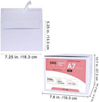 Winlyn 1000 Pcs White A7 Invitation Envelopes 5 1/4 x 7 1/4 Square Flap Envelopes Self Seal 95lb for Wedding Shower Birthday Bussiness Mailing Invitation Announcement 5 x 7 Greeting Cards Photos - Image 4