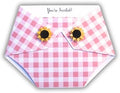Kards by Kaylee 10 Diaper Shape Baby Shower Invitations (Pink Plaid) by KardsbyKaylee