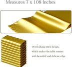 50 Pack Gold Chair Sashes Bows Satin Wedding Chair Ribbons 7x108 Inch - Image 2