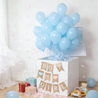 28in Giant Gender Reveal Gift Box with 40 Pcs Blue Balloons for Boys - Image 6