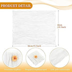 fani 100 Pack Gauze Cheesecloth Napkins, 20 x 20 in, White - Image 2
