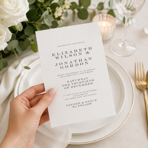 Gartner Studios Blank Printable Invitations, White, 5.5" x 8.5", 100 Count - Image 3