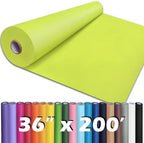 PerkHomy 36" x 2,400" (200') Neon Green Kraft Paper Roll for Craft Bulletin Board Paper Art Table Covering Crafting Gift Wrapping Bouquet Packing Parcel 80GSM 55LB (Neon Green, 36" x 200') by PerkHomy
