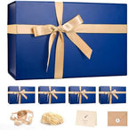 LIFELUM Blue Magnetic Gift Box for Groomsmen Presents, 14"x8.5"x4.5" by Lifelum