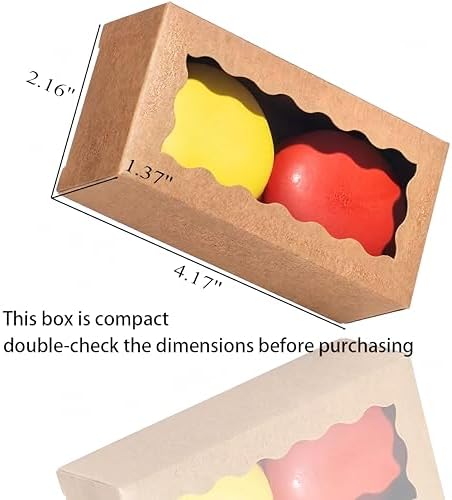 JCXGRVC small treat boxes with window - 100pcs candy box for chocolate - Image 2
