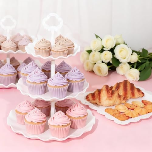 VISCOO 36 Pack Cupcake Stand, Dessert Table Display Set,Tiered Tray Stand - Image 3