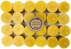 Alternative Imagination 100% Pure Natural Beeswax Votive Candles - 24 Pack - Hand-Poured - Unscented- Light Honey Aroma - 15 Hour Burn - Paraffin-Free, Long Lasting for Prayer, Meditation & Home Decor by AlternativeImagination