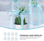 Healvian PVC Gift Box Set with Ribbon, 8 Pieces, 10x10x15cm - Image 3