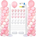 Light Pink Balloons Stand Column Kits 2 Sets Birthday Decorations by ZyloonDecoration