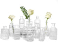 TBWIND Clear Glass Bud Vases Set of 12, Small Vases for Centerpieces by TBWIND