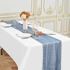 24 Pack Dusty Blue 10Ft Cheesecloth Table Runner - Image 4