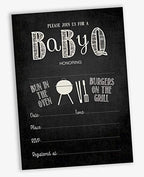 Pack of 30 Baby Shower Invites, Bun in Th Oven BBQ Party Invitations, Fill in Blank Invitations with Envelopes 5 x 7 inches - Image 2