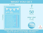 Party Hearty Baby Shower Games, Guess Who Mommy or Daddy - Blue (Pack of 2) - Image 2