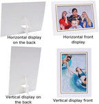 Meonua 100 Pack Standing Paper Picture Frames,4x6Cardboard Photo Frame with Easel,Paper Photo Frame Cards,Gallery Frames Bulk For DIY,Wedding, Classroom,Graduation(White) - Image 4