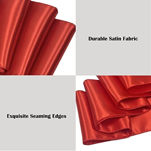 Red Satin Chair Sashes Bows for Chair,7x108inchs,50pcs - Image 3