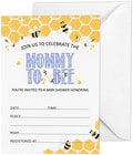 Pack of 30, Boy/Girl Baby Shower Party Collection, Baby Shower Invitation Cards, Fill in the Blank Invites WIth Envelopes, Honey Bee Theme Party Supplies by Inkdotpot