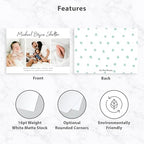 Let's Make Memories Personalized Baby Announcement Cards - Birth, Adoption - Boy, Girl - Premium Quality Custom Photo Cards for Mailing - 5x7 - Includes White Envelopes - Bold Script - 75 ct - Image 4