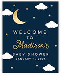 Andaz Press Personalized Large Canvas Baby Shower Welcome Sign, 16 x 20 Inches, Twinkle Twinkle Little Stars, Guestbook Alternative, Custom Baby Shower Sign, for Twinkle Twinkle Little Stars Theme by AndazPress