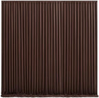 10ft x 10ft Brown Backdrop Curtain for Parties Wedding Brown Wrinkle Free Backdrop Drapes Panels for Baby Shower Gender Reveal Birthday Photo Photography Polyester Fabric Background Decoration by Suppromo