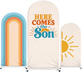 Tingjoo 3 Pcs Here Comes The Son Baby Shower, Arch Backdrop Covers, 4&5&6ft by Tingjoo