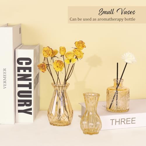 Set of 36 Glass Bud Vases Small Flower Vases for Centerpieces(Champagne) - Image 4