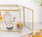 Glass Wedding Card Box with Slot - 10.2" Large Gold Gift Storage Box with Lock for Reception, Bridal Shower, Baby Shower, Birthday Party - Image 6