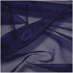 95 Yard Organza Fabric 44" Wide for Wedding Event Décor - Navy Blue - Image 4