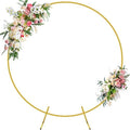 Wokceer Round Backdrop Stand 5FT Gold Metal Circle Balloon Arch Frame by Wokceer