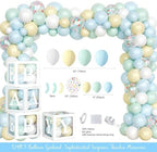 Hombae Donut Baby Sprinkle Decorations for Boy, Baby Shower Decorations for Boys, Blue Sprinkle with Love Backdrop Balloon Banner Boxes Tablecloth Sash for Boy Sprinkled Baby Shower Supplies - Image 3