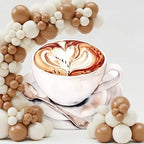 Colingmill 3ft Love is Brewing Sign Bridal Shower Decorations Coffee Themed Party Decorations Coffee Cup Cardboard Cutout Photo Props Standup Backdrops for Gender Reveal Newborn Birthday Party by Colingmill