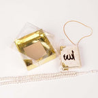 BABY SHOWER CHOCOLATE Set of 10 Islam Quran Tasbeeh Islamic Set | Holy Quran Prayer Beads Gift Box Favor (White) - Image 7