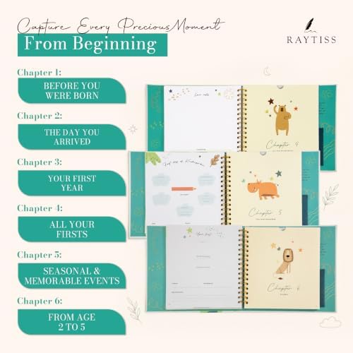 Baby Books Keepsake - Pregnancy Journal & Baby Memory Book, Age 0-5 - Image 4