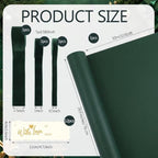 Matte Green Christmas Kraft Wrapping Paper 45 ft Velvet Ribbon 12 Gift Tags - Image 2