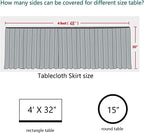 PartyDelight Fuchsia Pink Sequin Table Skirt 14ft Long x 30 Inch High - Image 4